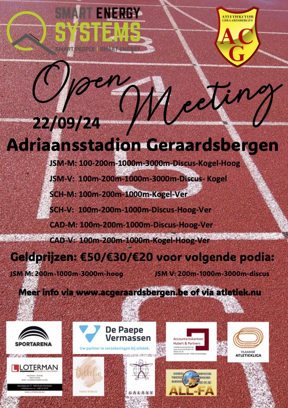 ACG Open Meeting @ Adriaansstadion Geraardsbergen | Geraardsbergen | Vlaams Gewest | België